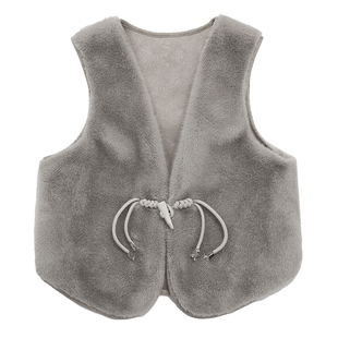 皮草马甲夹女秋冬水貂毛金貂绒最新款背心坎肩外套短皮毛一体反季