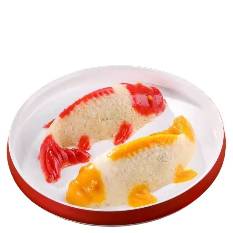 年年有鱼八宝饭年糕鱼山楂鱼山楂糕糍粑年夜饭摆盘糯米饭清真锦鲤