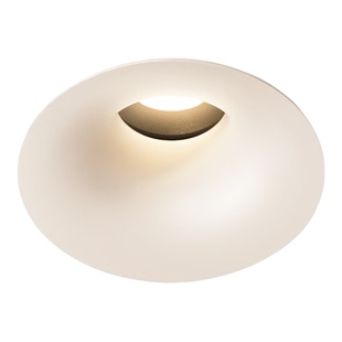 隐形无边框可可蛋奶筒灯中古奶油风春雨乳胶漆同色防眩射灯嵌入式