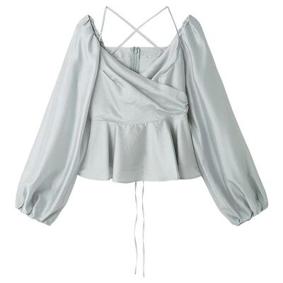 FRAYI.D泡泡袖收腰衬衫上衣