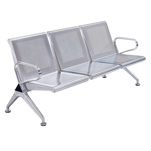 语琪排椅候诊椅三人位不锈钢连排椅沙发等候椅公共座椅输液椅机