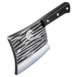 龙泉锻打砍骨头专用刀斩骨家用加厚斧头刀屠夫商用坎剁牛大骨刀具