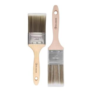 滚动狗平角刷木柄油漆刷油漆枫木手柄平角刷子不掉毛加厚涂料
