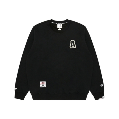 Aape旗舰店刺绣简约潮流圆领卫衣