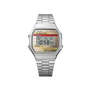 卡西欧官方旗舰店A168WEHA复古复刻薄卡计算器主题手表男女CASIO