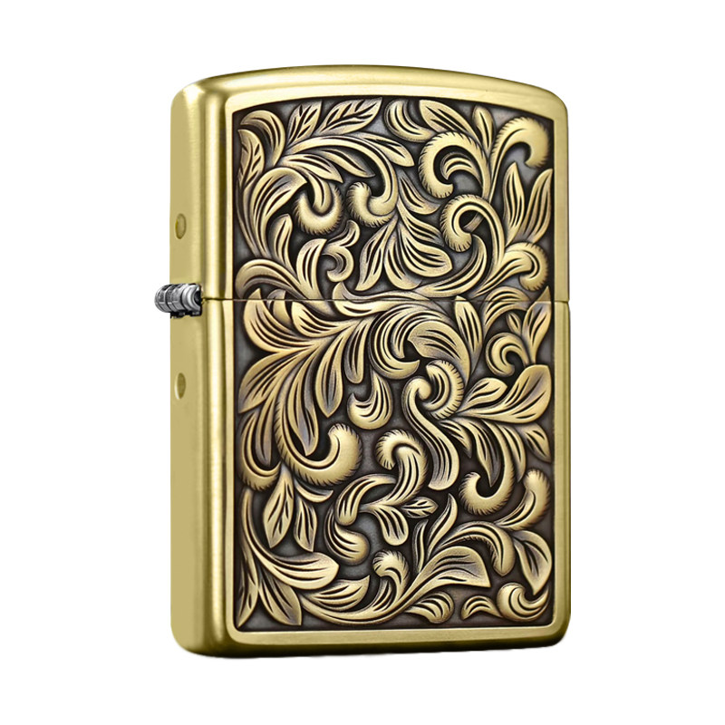 ZIPPO鬼王168双面大叶唐草