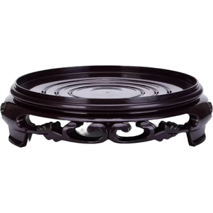 花盆底座鱼缸盆景奇石摆件兰花多肉塑料托盘花架香炉茶壶花托底架