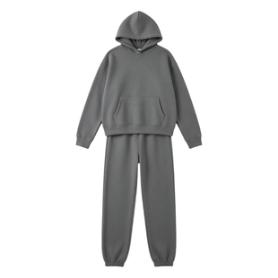 A thick hooded sweater trouser suit 休闲加厚连帽卫衣长裤套装