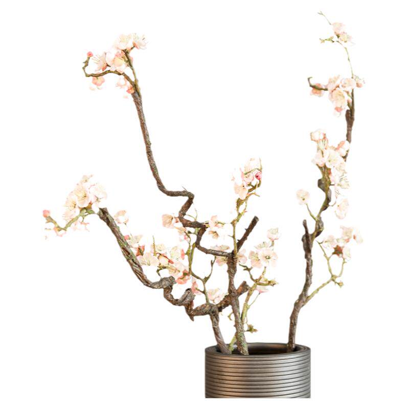 落地仿真花梅花桃花装饰品摆件