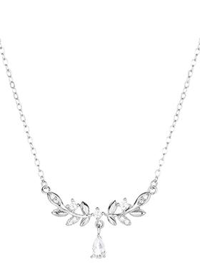 中国珠宝足银月桂女神项链