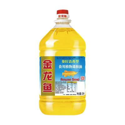 金龙鱼葵花籽清香型食用植物调和油5L家庭用油炒菜清香油官方正品