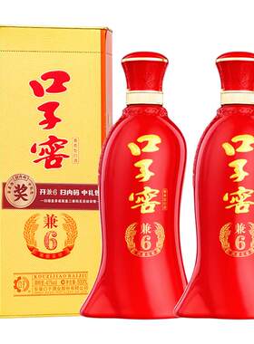 口子窖兼6系列41度500mL*2瓶白酒
