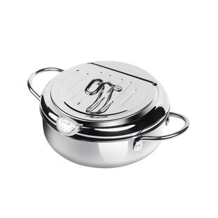 油炸锅家用多功能天妇罗炸锅省油控温防溅304不锈钢小型深炸油锅