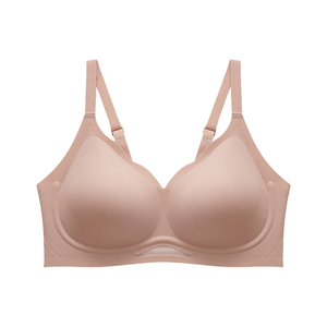 戚薇同款猫人气垫杯无痕收副乳美背大胸显小聚拢文胸罩内衣女