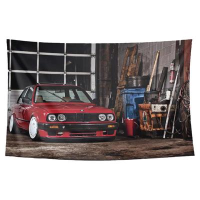 宝马3系复古周边背景布