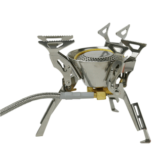 火枫金刚FMS-100T钛炉头 钛合金分体式带预热高海拔户外野营气炉