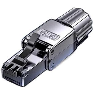 绿联超六类水晶头万兆免打压安装屏蔽水晶头超五类六类千兆水晶头