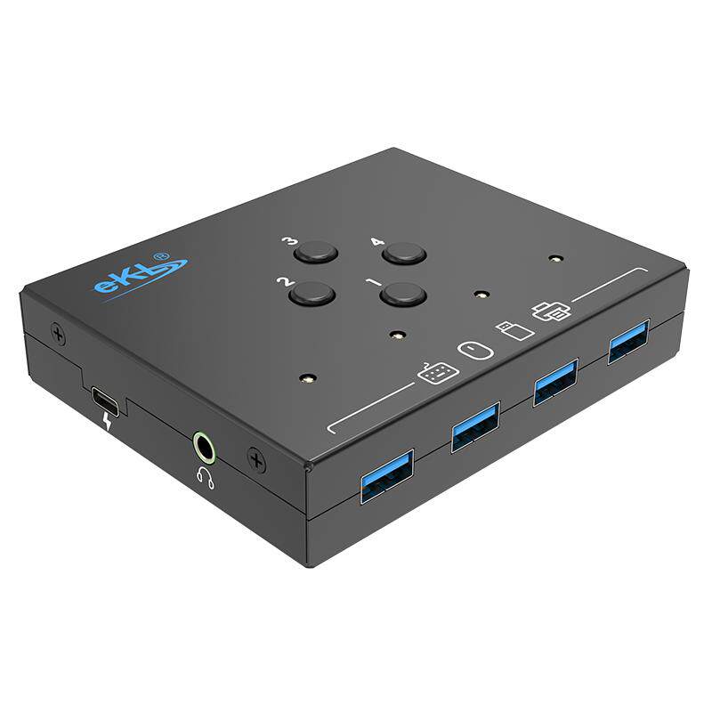 EKLUSB3.0切换器4进4出