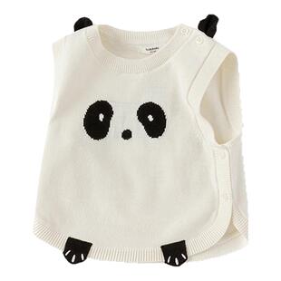巴拉巴拉女童马甲男童毛衫婴儿宝宝纯棉内搭针织上衣2026春装新款