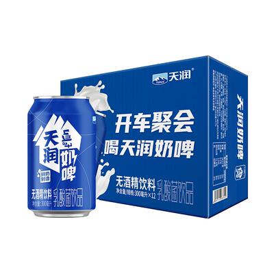天润新疆奶啤无酒精300ml*12罐