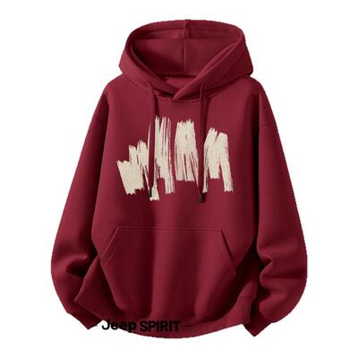 Jeep吉普加绒加厚连帽卫衣内搭