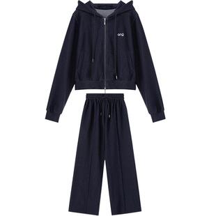 【三件套】LAGOGO休闲外套裤子女拉谷谷2026春季新款松弛感套装