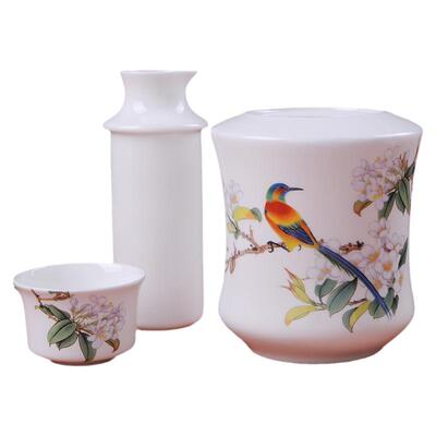 半斤骨瓷套装家用复古典雅温酒器