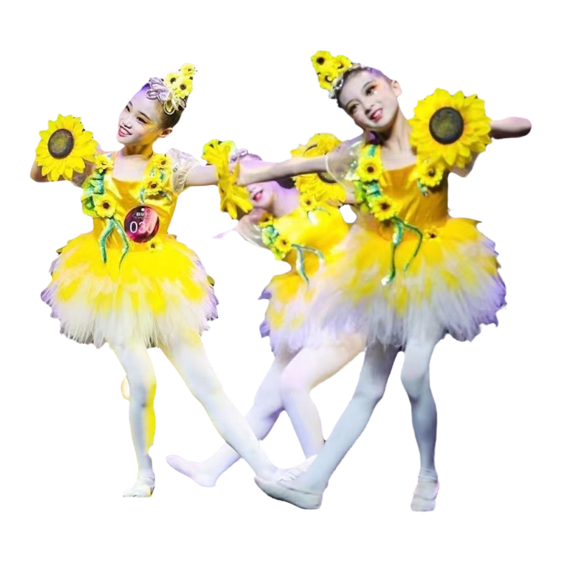 六一花儿朵朵向太阳舞蹈服
