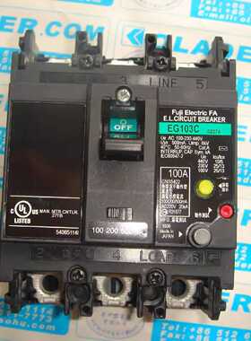 议价日本FUJI ELECTRIC EG103C 3P 100A 100/200/500mA 原装正品