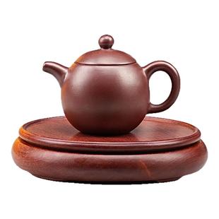 红檀木圆底座奇石紫砂壶鱼缸佛像花瓶底座红木工艺品实木质底托架