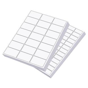 a4内切割不干胶标签打印纸哑光面哑面空白书写纸喷墨激光条码打印纸商品贴纸背胶强粘自黏贴整版内分切贴纸