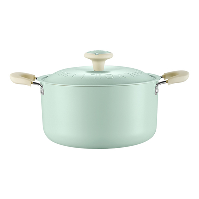 炊大皇汤锅家用2025新款微压锅无氟涂层燃气电磁炉专用双耳煲汤锅