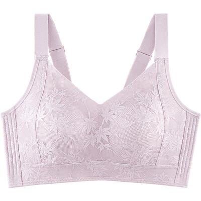 夏薄款内衣无钢圈大胸显小胸文胸