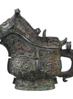 仿古青铜器兽觥折觥铜工艺品