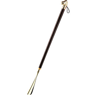 高档金属铜鞋拔子长柄家用提鞋把 鞋扒鞋抽鞋把子 鞋拨子穿鞋神器