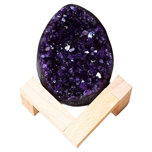 晶贵人天然紫水晶恐龙蛋紫晶洞聚宝盆钱袋子客厅办公室摆件