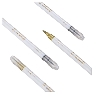 江左秀丽笔硬笔小楷书法抄经钢笔式便携式学生练字硬头笔可加墨黑色金色写书签专用字帖书画笔成人双头秀丽笔