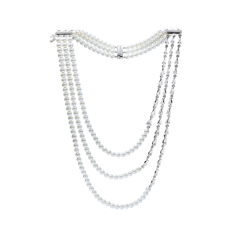 NJJewelry三层项链女