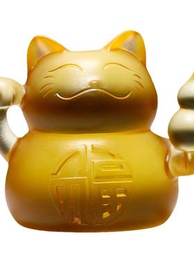招财猫小摆件琉璃高档轻奢摆件