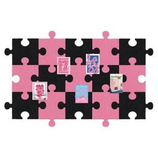 格里旺毛毡墙贴照片墙背景板blackpink软木板墙面装饰软木墙板留言板挂墙饰品收纳墙相片展示板主题墙愿景板