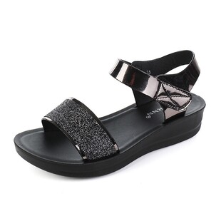 妈妈凉鞋夏季2025新款老人防滑奶奶鞋中年女士凉鞋中老年妈妈鞋