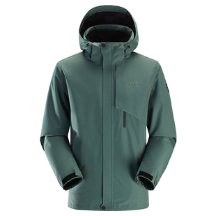 Jeep户外三合一冲锋衣男防水防风登山服硬壳保暖夹克新款羽绒外套