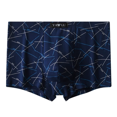 雅鹿男士内裤纯棉正品2025新款正品全棉透气短裤头衩男生中腰礼盒