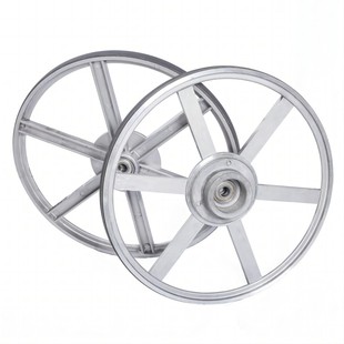 带锯机配件带锯轮上下轮主动轮从动轮铸铁轮曲线加工木材切割DIY