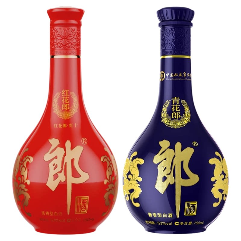 郎酒青花郎+红花郎红十组合装