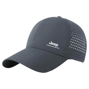 jeep吉普轻薄防晒鸭舌棒球帽男士夏季户外徒步马拉松透气太阳帽子