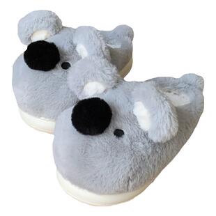 细细条 2025冬季新款棉拖鞋男女ins可爱考拉毛绒绒保暖情侣家居鞋