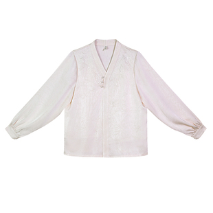 枫白茶清 清水溪汉初国风汉服上衣女衬衫汉元素日常百搭通勤气质