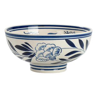 陕西老关中陶瓷大碗油泼面碗商用高脚碗汤面碗大号拉面碗炸酱面碗