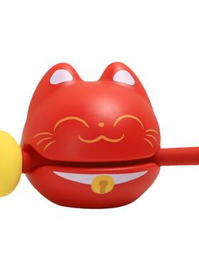 解压小木鱼招财摆件治愈系情绪稳定办公室工位装饰品生日礼物男女